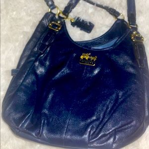 Blue Leather Coach purse